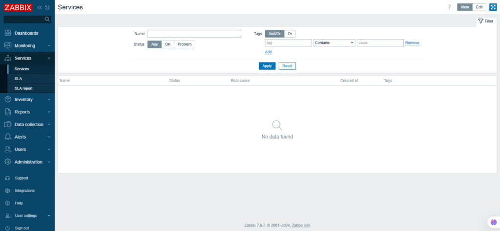 zabbix screenshot