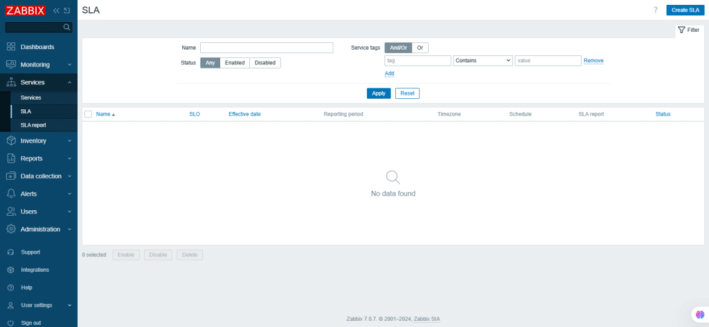 zabbix screenshot