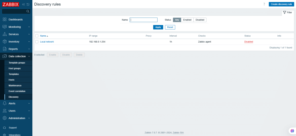 zabbix screenshot