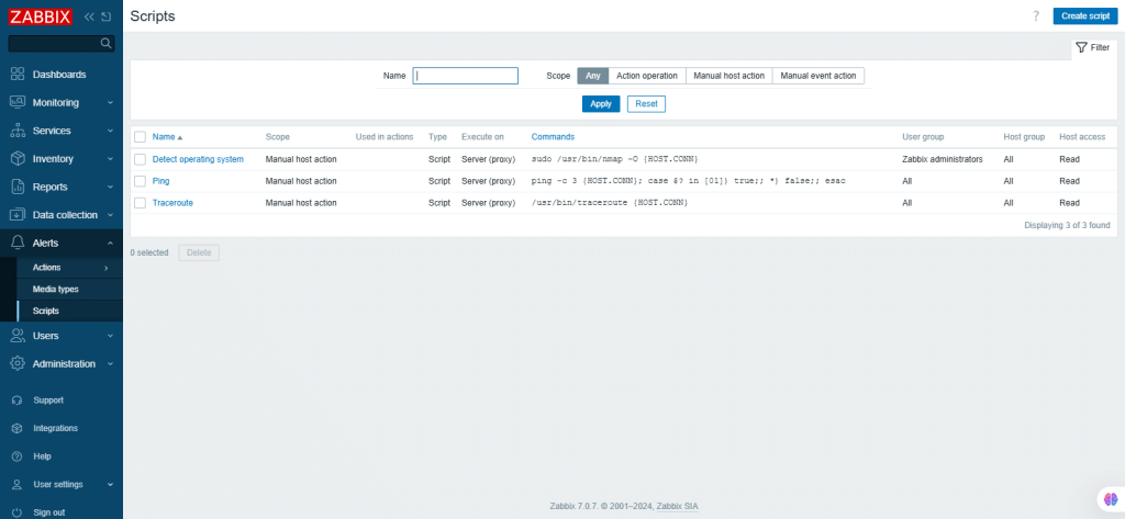 zabbix screenshot