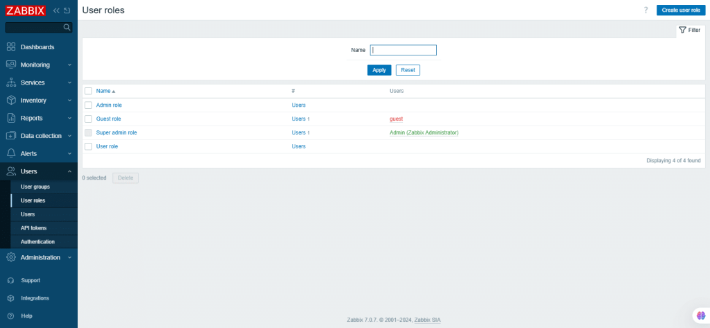 zabbix screenshot