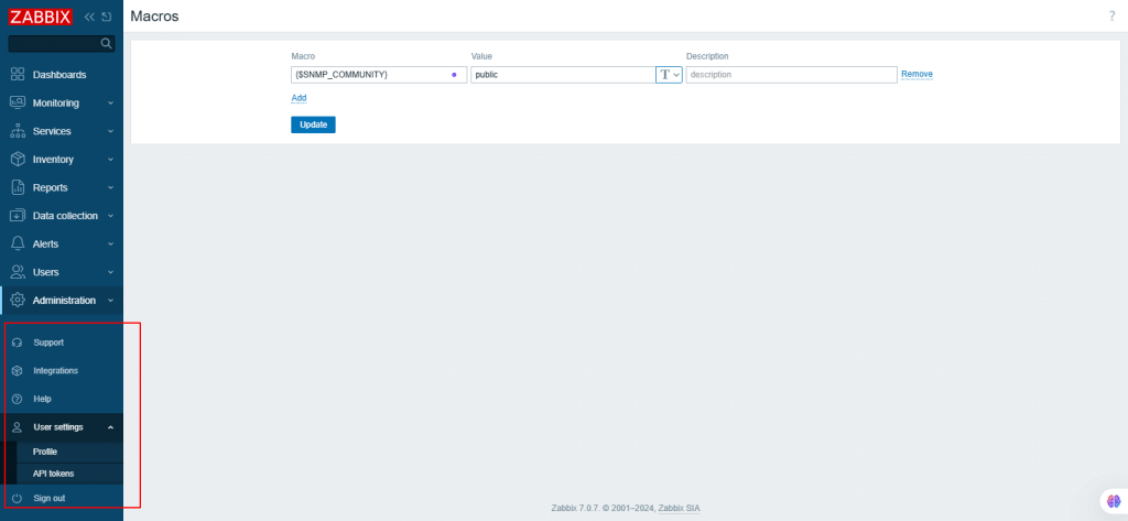 zabbix screenshot